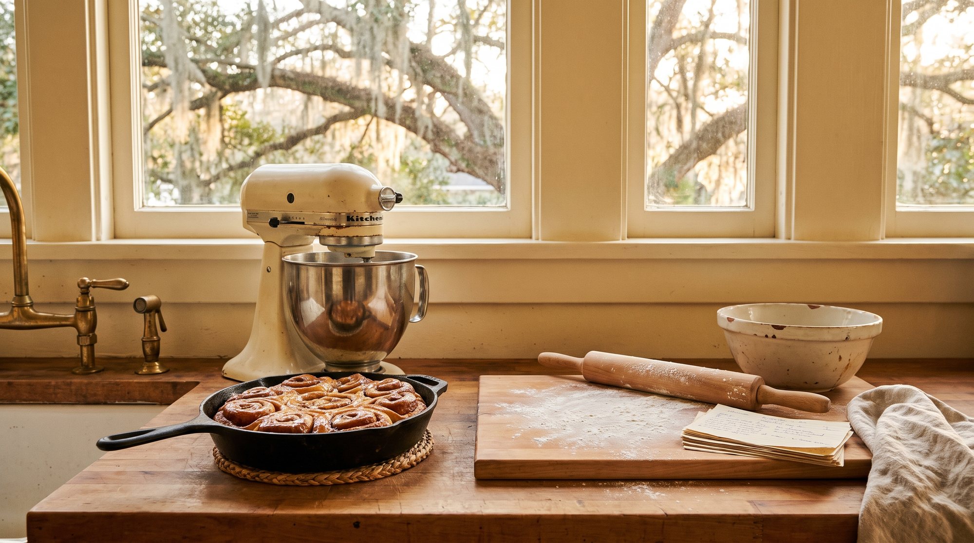 A Southern kitchen in late afternoon light