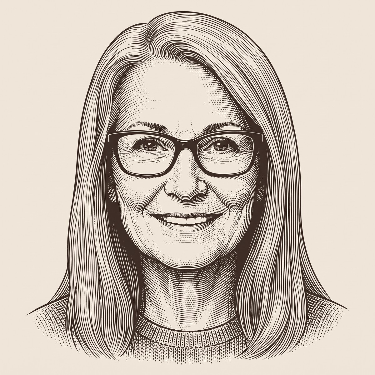 Engraved portrait of Nana